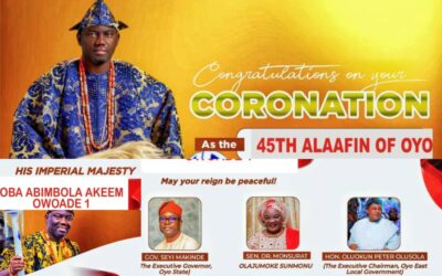 coronation of alaafin of oyo, Oba Abimbola Owoade 1