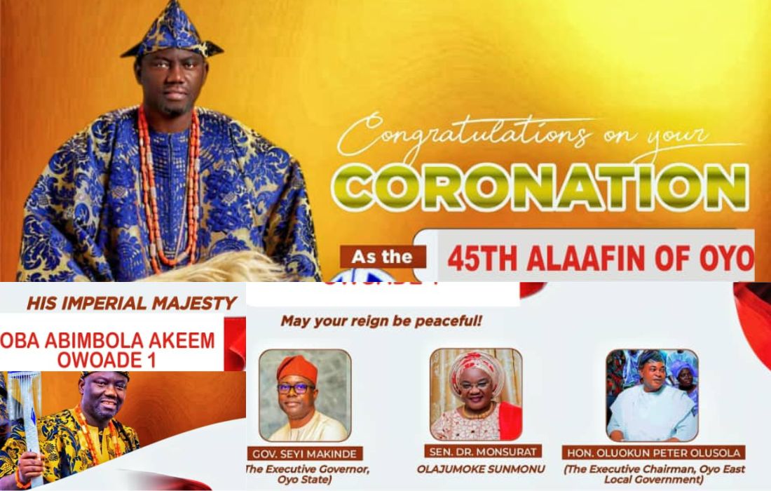 A new king crowned: Oba Abimbola, the Alaafin of Oyo